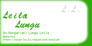 leila lungu business card